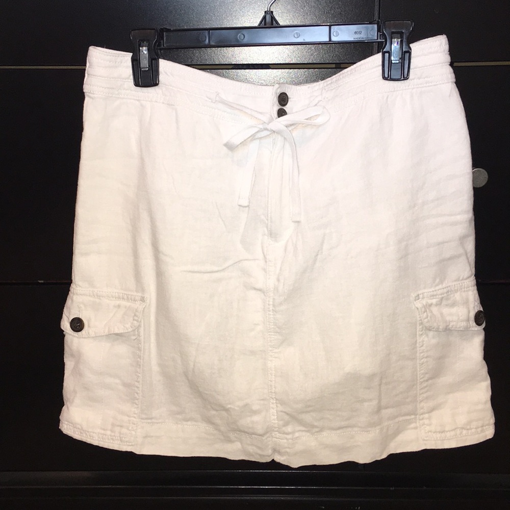 White Linen Skort - 12
